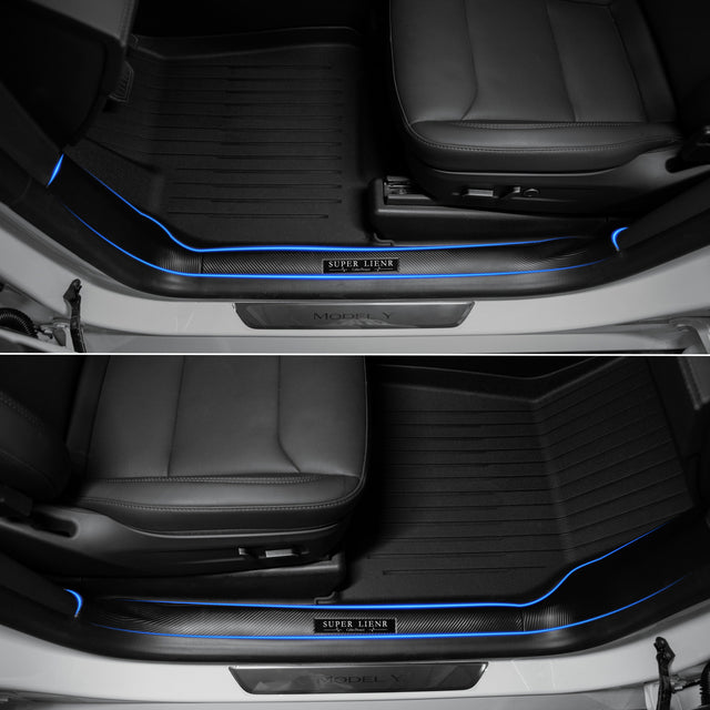 Tesla Model Y Silver Floor Mats & Accessories Kit